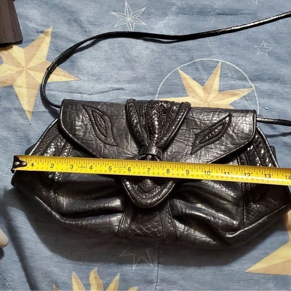 BAGS BY SYLVIA VINTAGE LEATHER CLUTCH BAG - Picture 10 of 10